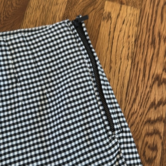 Zara Women’s Black & White Checkered Pant’s Size Small - Picture 5 of 8